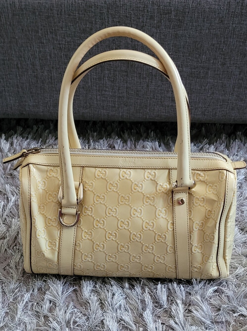 Vintage Gucci GG Monogram Boston Satchel